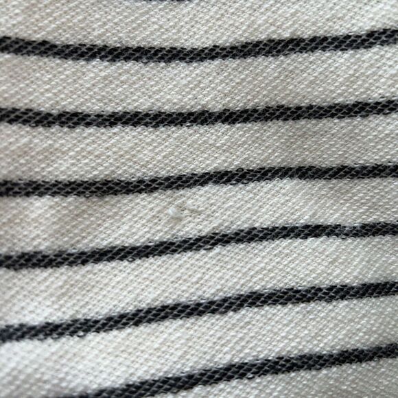 Red 23 Long Sleeve Striped Dress With Textures Hem - Cowl Drawstring Neck Size M - Picture 12 of 12